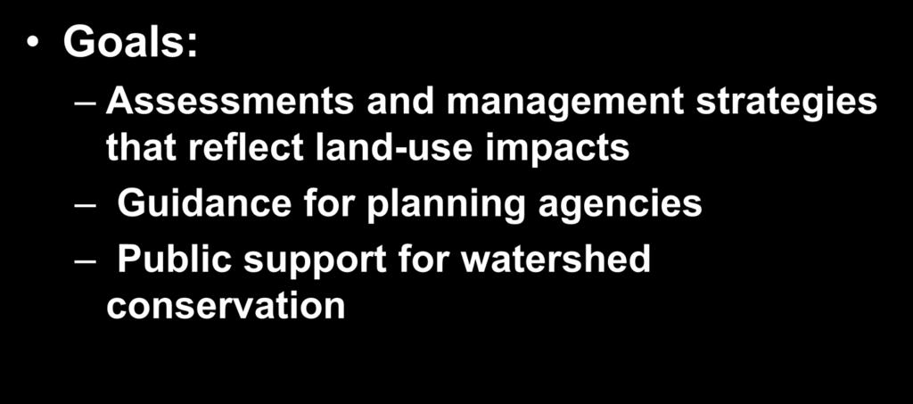 that reflect land-use impacts Guidance