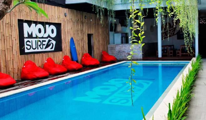 Mojosurf Camp Canggu, located in the middle of this cool, coastal area.