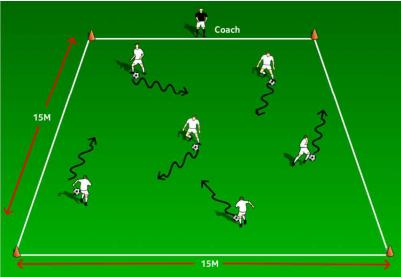 Station C- Soccer Technique (Body Breaks) Time Frame: 8 minutes Organization: 15m x 15m area. Each player has a soccer ball. Procedure: Players dribble inside the area.
