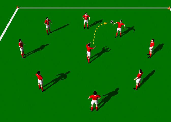 Week Five Drill One Heading Reaction This practice is structured to improve the technical ability of "Heading with an emphasis on "quick reaction".