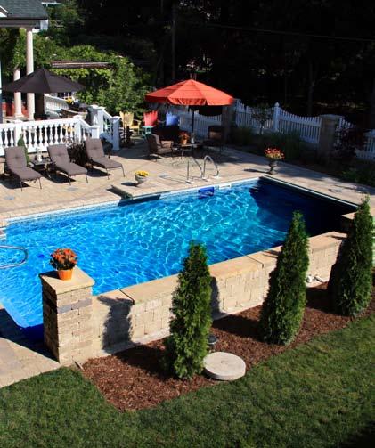 Surrounding amenities can help make your pool a real centerpiece To really make the pool area a signature place in which to relax and entertain company, people should consider complementary