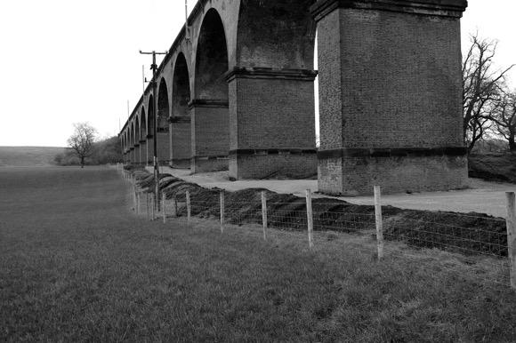During construction, the navvies who helped to build the viaduct, lived by the banks of the Dane in a tented community.