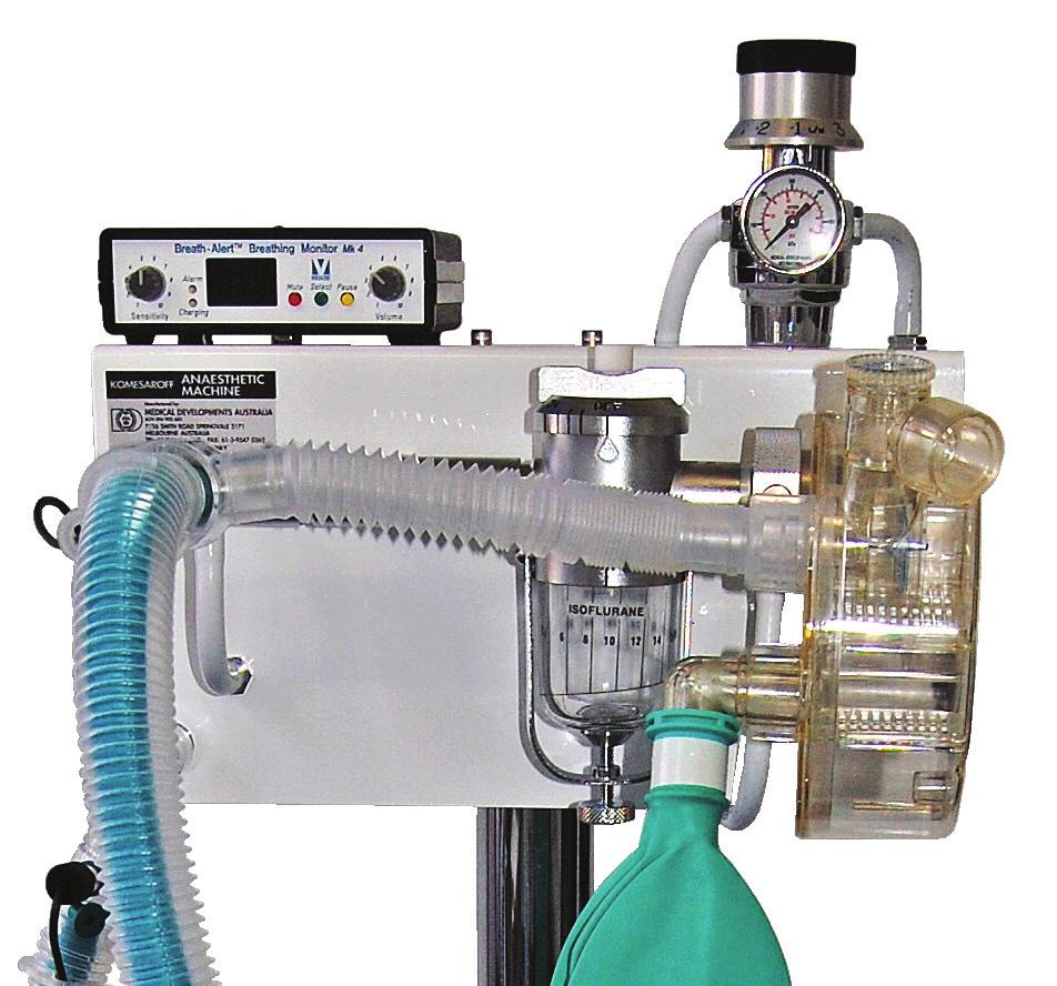 Twin vaporisers (AN- 7570) enable the choice of 2 of the 4 most commonly used volatile anaesthetic agents (Isoflurane, Enflurane, Sevoflurane or Halothane).