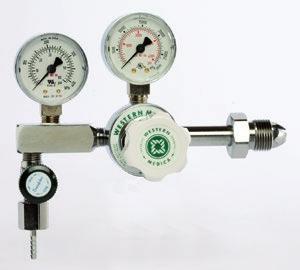 CLINICAL regulators 0 50 PSI DELIVERY RANGE features: Chrome-plated brass body with all brass high-pressure chamber Maximum inlet pressure 3000 psi Durable neoprene diaphragm Internal reseating