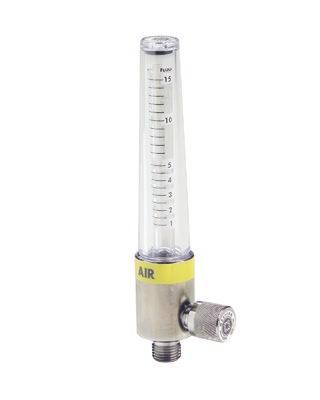 Flowmeters Medical Air, Carbon Dioxide, Heliox Flowmeter Features: Full line of inlet connections Optional Power Take-Off (PTO) units provide 50 psi additional outlet pressure Polycarbonate inner and