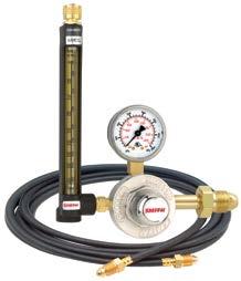 x 1/4-inch inert gas hose. **Selec-O-Gas regulator does the job of more than three common flowmeters.