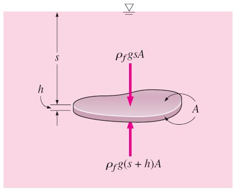 Buoyancy and Stability Buoyant force: The upward force a fluid exerts on a body immersed in it. The buoyant force is caused by the increase of pressure with depth in a fluid.