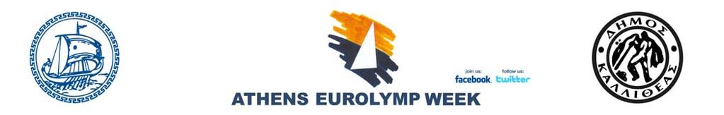 ATHENS EUROLYMP WEEK 2016 Olympic & Paralympic Classes National Championships 2016 DELTA Marina Kallithea - Faliron Olympic Complex 18-27 April 2016 NOTICE OF RACE 1.