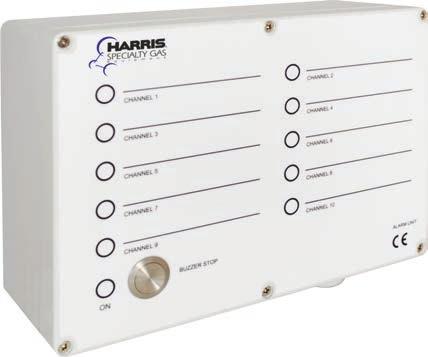 Accessories Alarm system HAS DESCRIPTION: Alarm box is used for monitoring low supply pressure gas source and inform user visually by LED light and acoustically by loud buzzer.