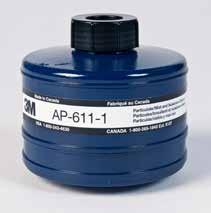 mist from the air. The AP-612-1 Cartridge uses a 3M proprietary technology to efficiently filter carbon monoxide from the air. Third party testing has confirmed CO removal efficiency greater than 95%.