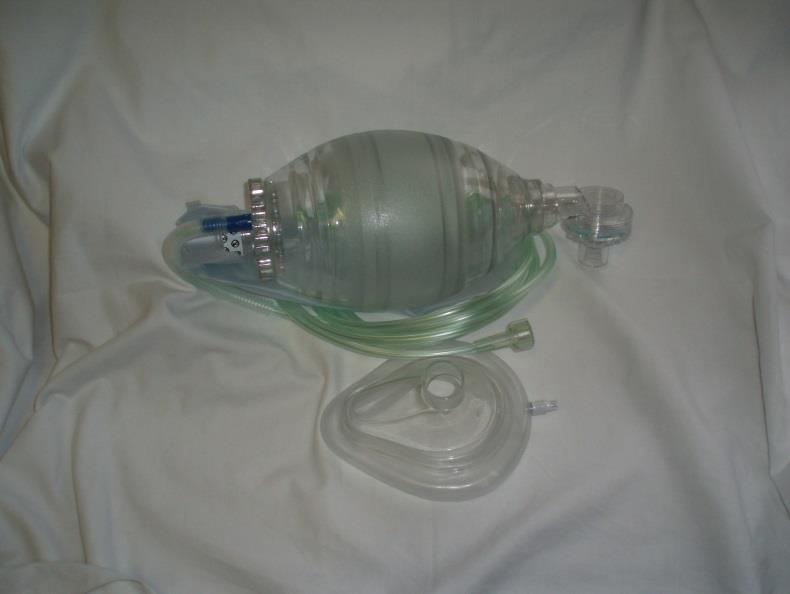Bag-Valve-Mask The bag-valve-mask device is designed to administer oxygen to a patient during resuscitation who has no or inadequate breathing.