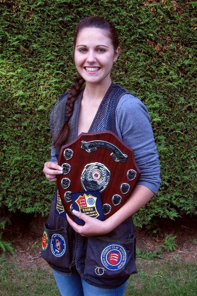 Tia Ayres - ESK Junior County Champion Class B and C shooters contested for the Steve Todd Ttrophy where Dave Mayes 97 in C was matched by Jim McSweeney in B, leading to a shoot off for