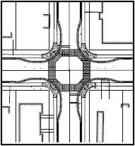 Neckdowns Neckdowns are curb extensions at intersections that reduce roadway width curb-to-curb.