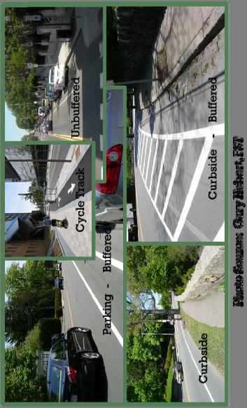 On Street Bicycle Facilities Improvement Type Geometric Signage Pavement Markings Problem Area Target Speed Safety Multi Modal Accommodations Design Considerations Type: high-end with protected