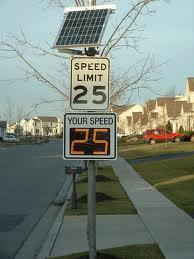 Speed Feedback Signs This is a permanent-mounted radar display that informs approaching drivers of their speed. This measure is applicable on any street where speeding is a problem.