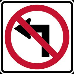 Signed Turn Restrictions Signs may be installed which prohibit certain movements at an intersection, e.g., No Left Turn.