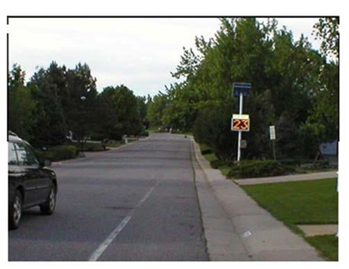 vicinity Other Advantages: Educational tool Some drivers may assume it is linked to photo radar Delay to Emergency Vehicles: None Other Disadvantages: Not self enforcing Ongoing