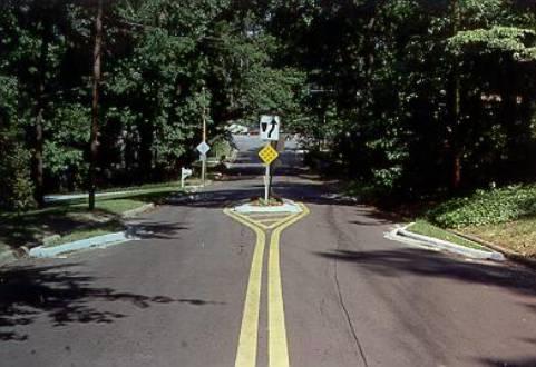 8. Angled Slow Points An Angled slow point is a variant of a chicane or one-lane choker.