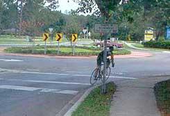 16. Roundabouts Roundabouts require traffic to circulate counterclockwise around a center island.