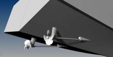 Propeller Hull Clearance By the usage of the propeller pockets which are shallow tunnels, propeller induced vibrations become lower.
