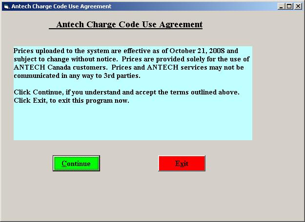 Load Antech Codes From the Main Vetware Menu File Accessories Look for the application Antech This