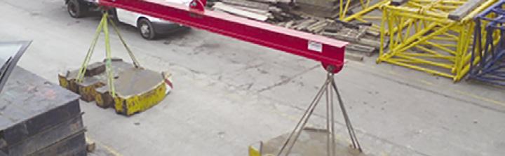 Suspension Points, Rails, Beams Rail, Beams and Suspension points are typically used for the raising & lowering of materials & personnel and require a dedicated Testing and Inspection regime in