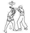 Hook - A semi-circular punch thrown with the lead hand to the side of the opponent's head.