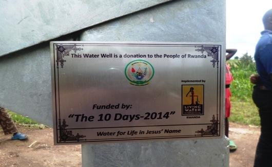 A close-up of the plaque that testifies to the generosity of the