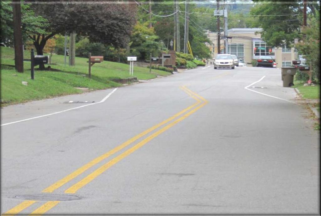 Must be designed carefully to discourage drivers from deviating out of the appropriate lane Curb realignment and landscaping can be expensive (pavement markings are less expensive) Increased cost for