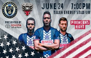 GAE PREVIEW UNION vs.c. United June 24th WRITTEN BY: ATT BOIFOR Philadelphia Union return to LS action this Saturday when they take on Eastern Conference rival.c. United at Talen Energy Stadium.