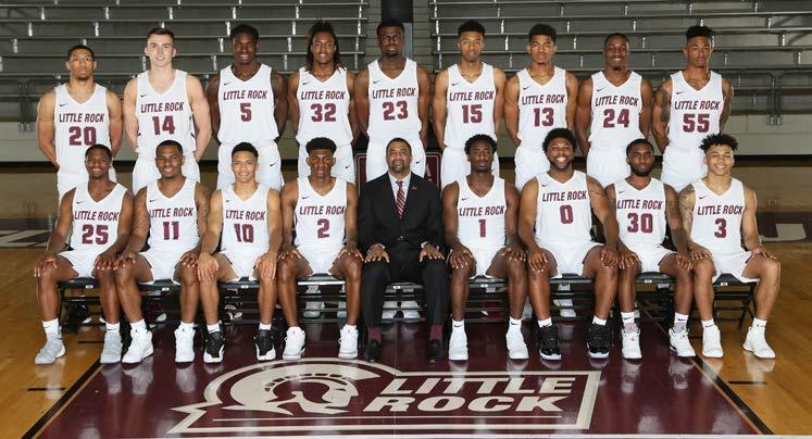 OUR TEAM. 2017-18 LITTLE ROCK GAME NOTES TALE OF THE TAPE 6-23 64.1 70.3 43.2 32.4 61.3 W-L PPG OPPG FG% 3FG% FT% 14-13 70.8 69.0 44.0 36.9 71.6 33.6 12.4 14.4 4.9 REB AST TO STL 33.7 14.0 11.9 6.