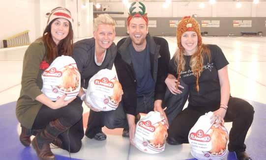 December 2012 Turkey Spiel winners and their catch: Stephanie Weilinger, Susan Tschirhart, Karl Klos and Ashley Waye.