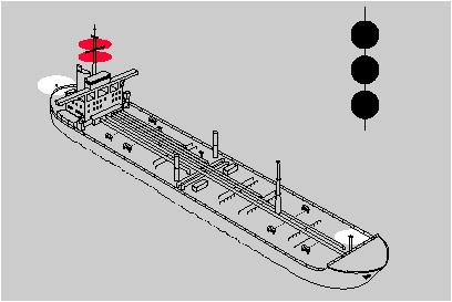 INTERNATIONAL Lights and Shapes Rule 30 CONTINUED (d) A vessel aground shall exhibit the lights prescribed in paragraph (a) or (b) of this Rule and in addition, where they can best be seen: (i) two