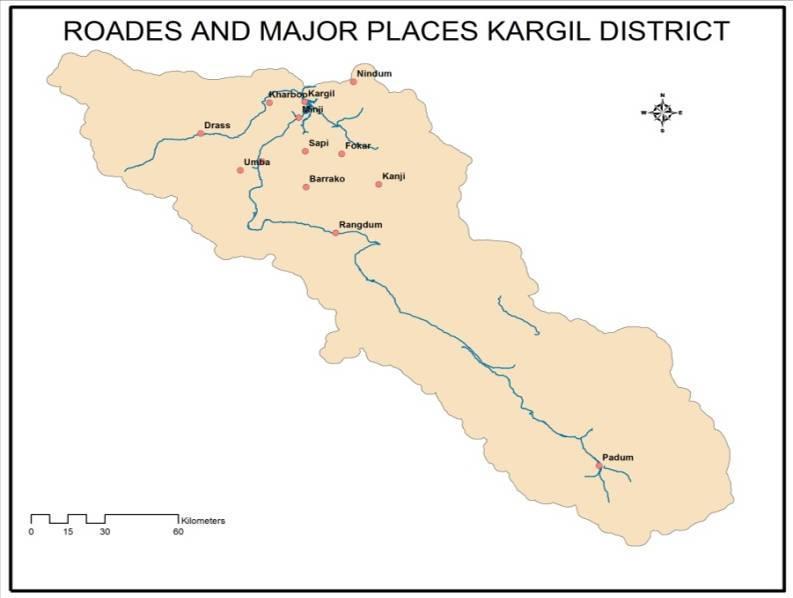 Study Area Kargil district in the state of Jammu and Kashmir, India was once known as Purig.