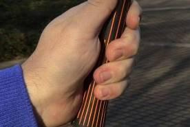 Figure 20 shows a grip that is potentially too large because the player cannot get the fingers around the club.