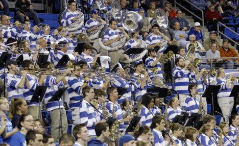 The Billiken mascot and performance groups provide on-court entertainment for fans of all ages during all Billiken home games.