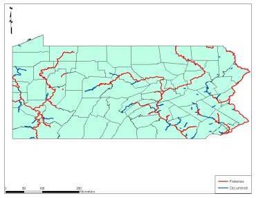 13 Chapter 2: Description of Pennsylvania s Channel Catfish Resource, Catfish Anglers, and Catfish Angling Effort The Resource In 2010, the status of Pennsylvania s Channel Catfish resource was