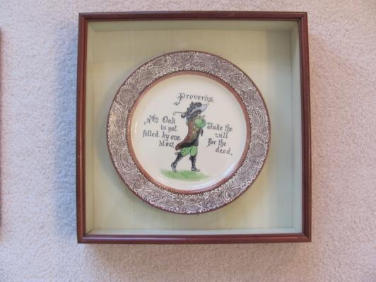John Hassall (1899) The Seven ages of Golf a chromolithograph print, signed by John Hassall in pencil, image size (6 x 12 ) in good condition, single matted and