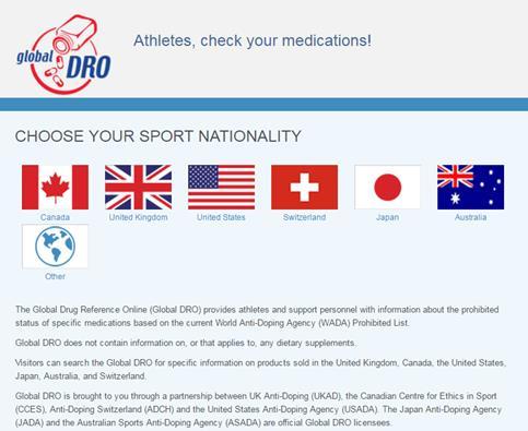 Where to check if a medication is prohibited? 1. World Anti-Doping Agency 2.