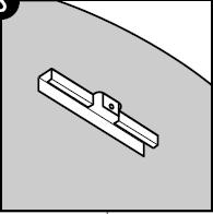 Leave a gap of 2-1/8" (55 mm) between the ends of the bottom rails. (Image 2, 3 & 4) d.