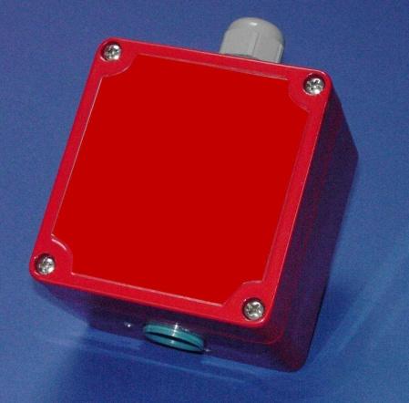 Standard version ECO-Sure sensor, 4-20mA transmitter and installation kit provided as a complete unit in aluminium housing. Part no: 2112B1013. Figure 2.
