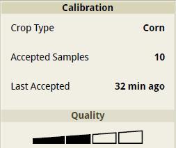 Accepted Loads The calibration quality indicator is independent of the accepted loads / samples counter. The Accepted loads/sample counter counts every sample ever accepted.