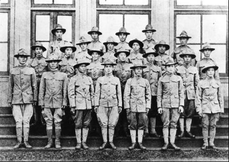 during World War I, ca. 1917. United Japanese Society.