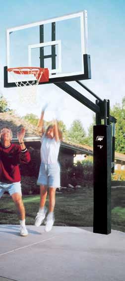 Choose a 60" clear or smoked TruGlass glass backboard. Order Optional Backboard Padding for additional player safety.