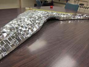 Bare Mylar film without a metallic coating covering it, will not survive on-orbit due to high susceptibility to UV and AO, and if the aluminum leaves the Mylar substrate, the Mylar will degrade.