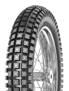 This tyre has a slightly larger block pattern and more open tread than the E-09, but offers fantastic grip and wear rate.
