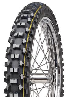 medium-hard terrain. The tread compound is optimised for braking and precision steering.