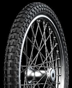 The tread compound is optimised for braking and precision steering.