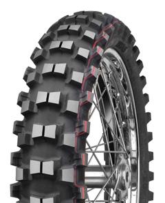 for soft terrain. The tread pattern design provides optimum riding properties in all riding modes.