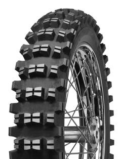 Offers optimum riding properties. Suitable for various riding modes. 120/90-18 65R* TT [ R ] COUNTRY CROSS Tread pattern for the rear wheels.